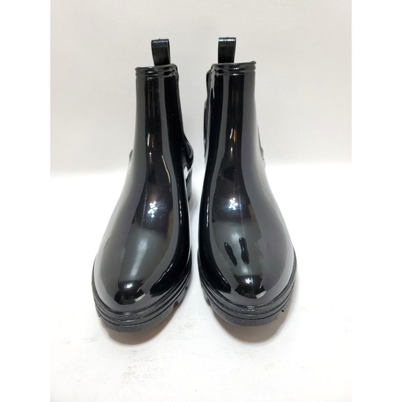 Capelli New York Boots Womens 10 Ankle Shiny Jelly Rain Winter Fall Shoes - Picture 3 of 13